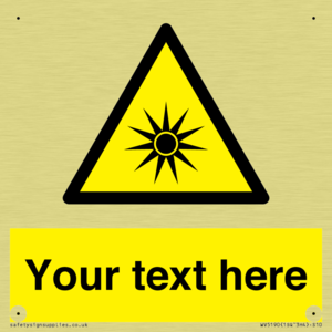 Custom Optical Radiation Sign